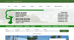 Desktop Screenshot of corretoresdeimoveisklein.com.br